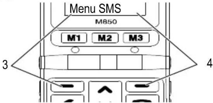 SWITEL M850 - Tasti softkey - 1