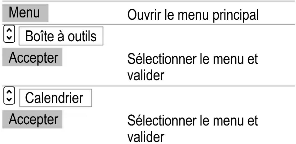 SWITEL M850 - Calendrier - 1