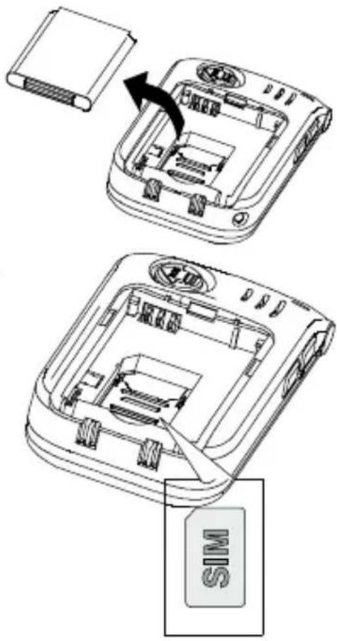 SWITEL M850 - Inserire scheda SIM e battery - 2