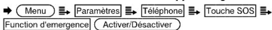 SWITEL M130 - Activer / Desactiver la fonction d'emploi d'urgence - 1