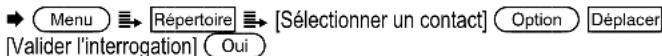 SWITEL M130 - Copier / Déplacer un contact du repertoire - 1