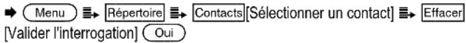 SWITEL M130 - Supprimer un contact du repertoire - 1