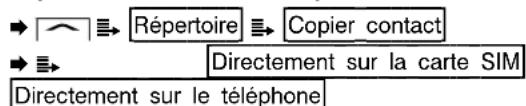 SWITEL M110 - Copier tous les contacts du repertoire - 1