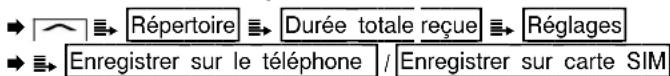 SWITEL M110 - Modifier le chemin d'enregistrement des contacts du repertoire - 1