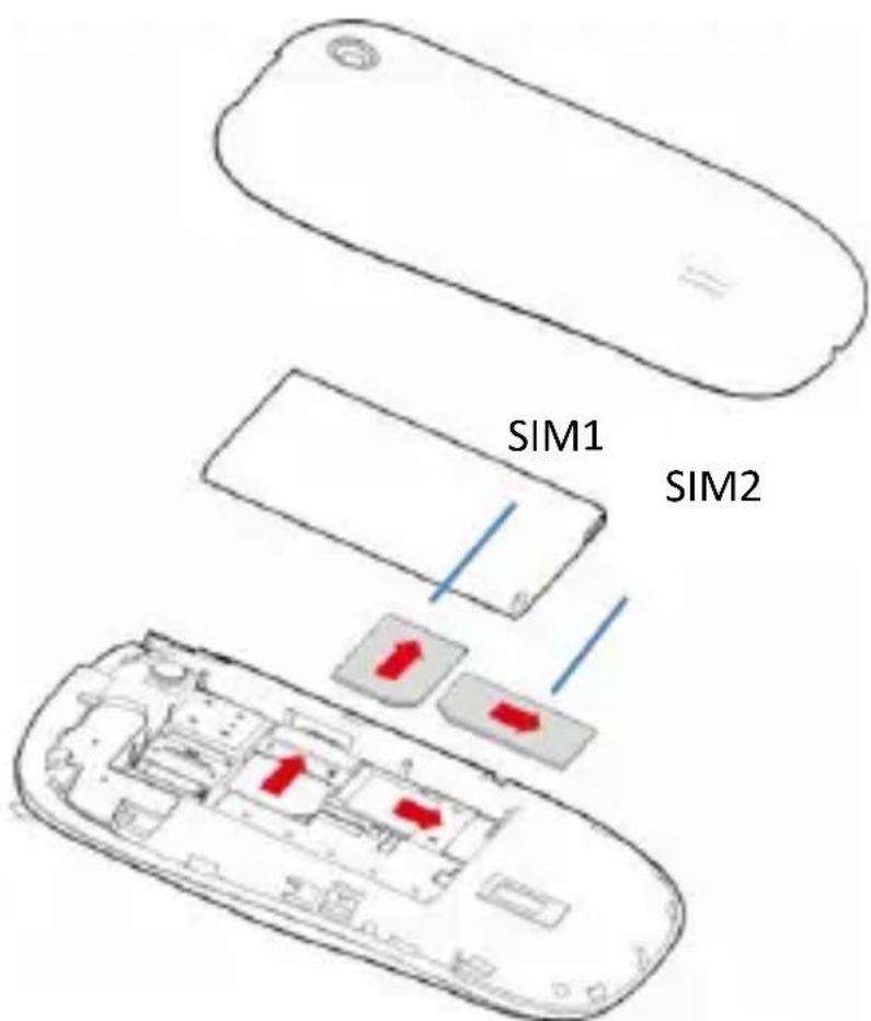 WIKO Dolfy - Insertion de la carte SIM - 1
