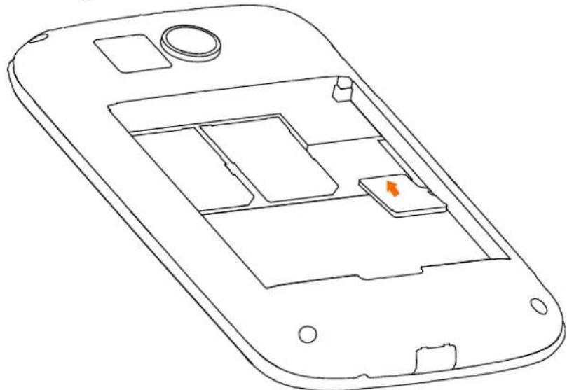 HISENSE U912 - Insérer la carte SD - 1