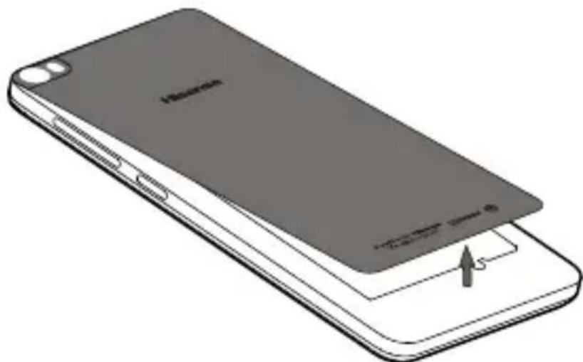 HISENSE L671 - Installation de la carte SIM/SD et de la batterie - 1