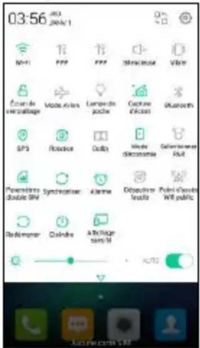 HISENSE L671 - Ouverture du panneau des notifications - 2