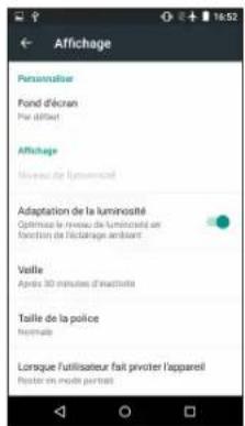 ESSENTIELB Connect 503 - DÉSACTIVER LE CAPTEUR DE LUMINOSITÉ - 1