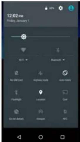 CROSSCALL Trekker X3 - OUVERTURE DU PANNEAU DE NOTIFICATIONS - 2