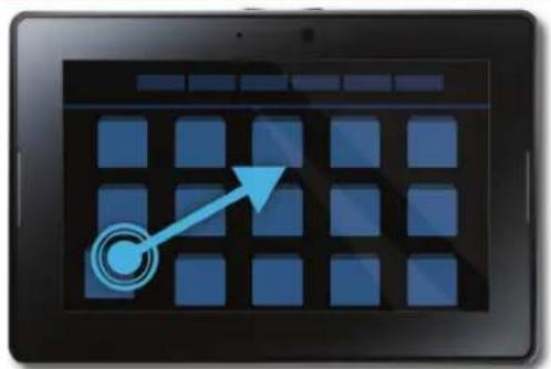 BLACKBERRY Playbook - Glisser-déposer - 1