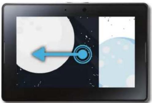 BLACKBERRY Playbook - Faire glisser - 2