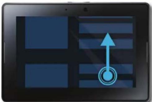 BLACKBERRY Playbook - Faire glisser - 1