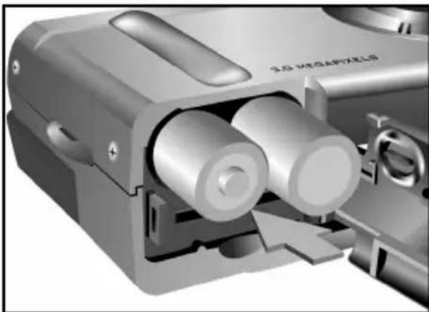 VIVITAR ViviCam 3765 - Pour installer ou remplaçer les piles : - 3