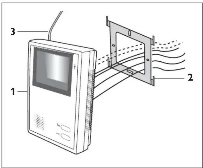 EXTEL WEVP 2100 E - a. Installation du poste de réponse ( écran ) - 1