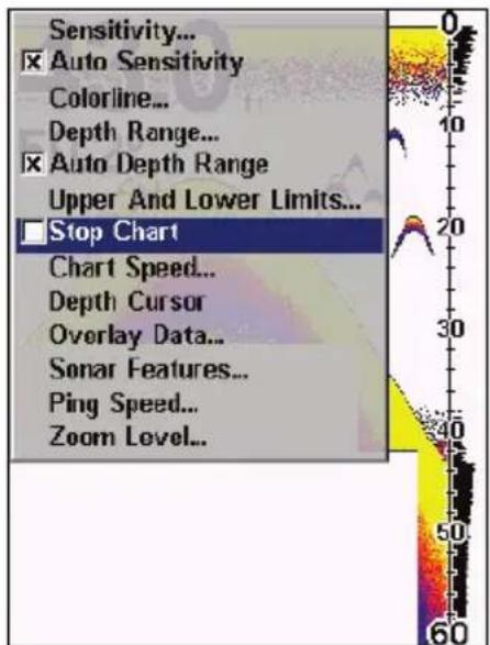 EAGLE FishEasy 350C Portable - Arrêt du Défilament de l'Image - 1