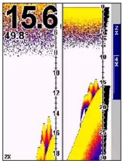 EAGLE FishEasy 350C Portable - Split Zoom Sonar Chart - 1