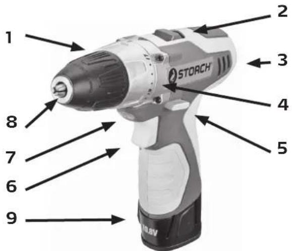 Storch DriveFixx 10.8 V - Drivefixx CORDLESS DRILL DRIVER - 1