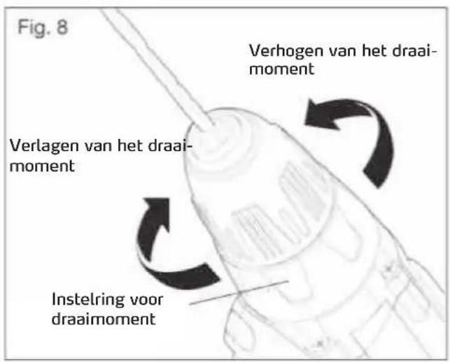 Storch DriveFixx 10.8 V - INSTELBARE DRAAIMOMENT-KOPPELING (afb. 8) - 1