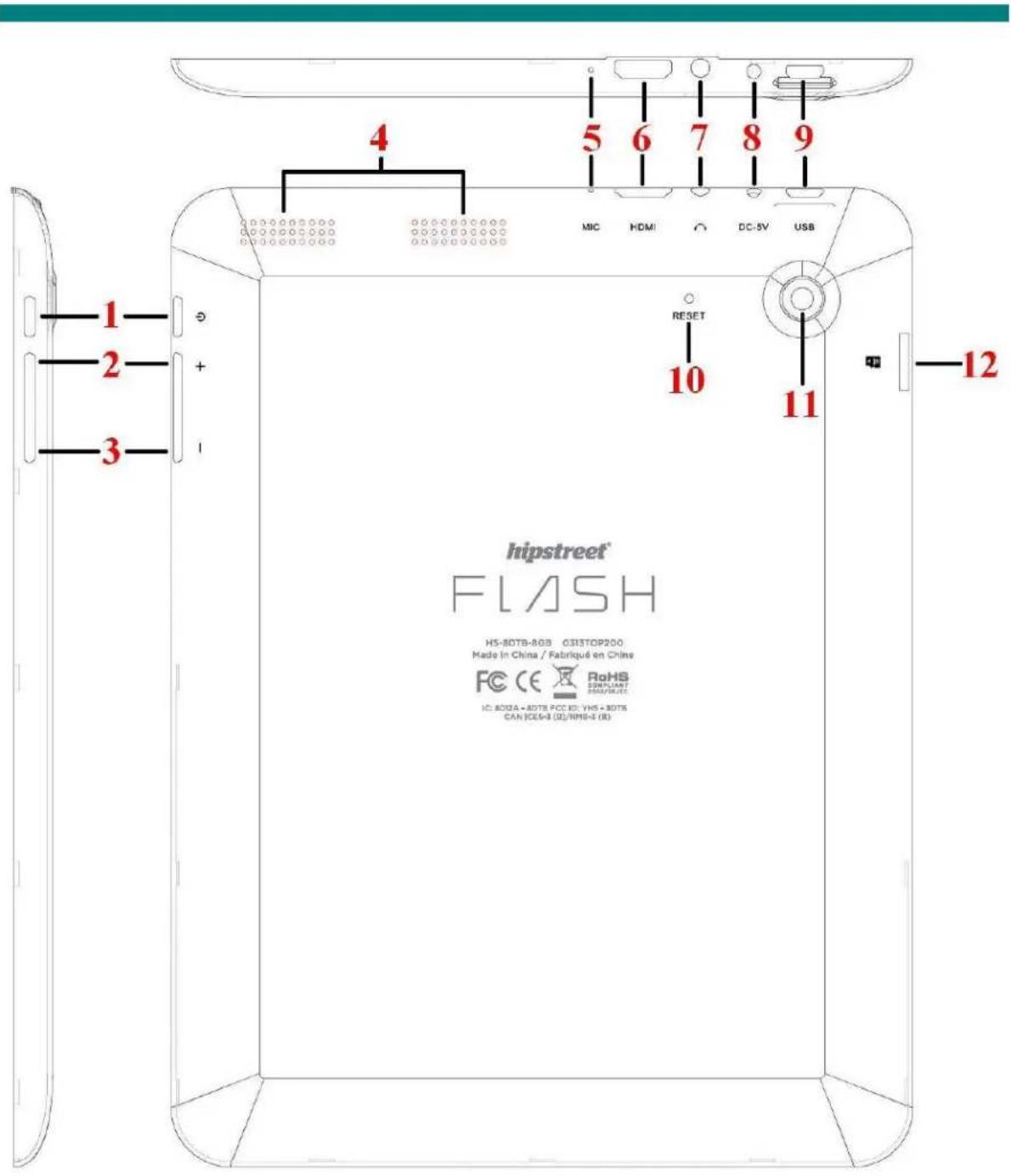 Hipstreet HS8DTB Flsah - 1-1 Appearance - 3