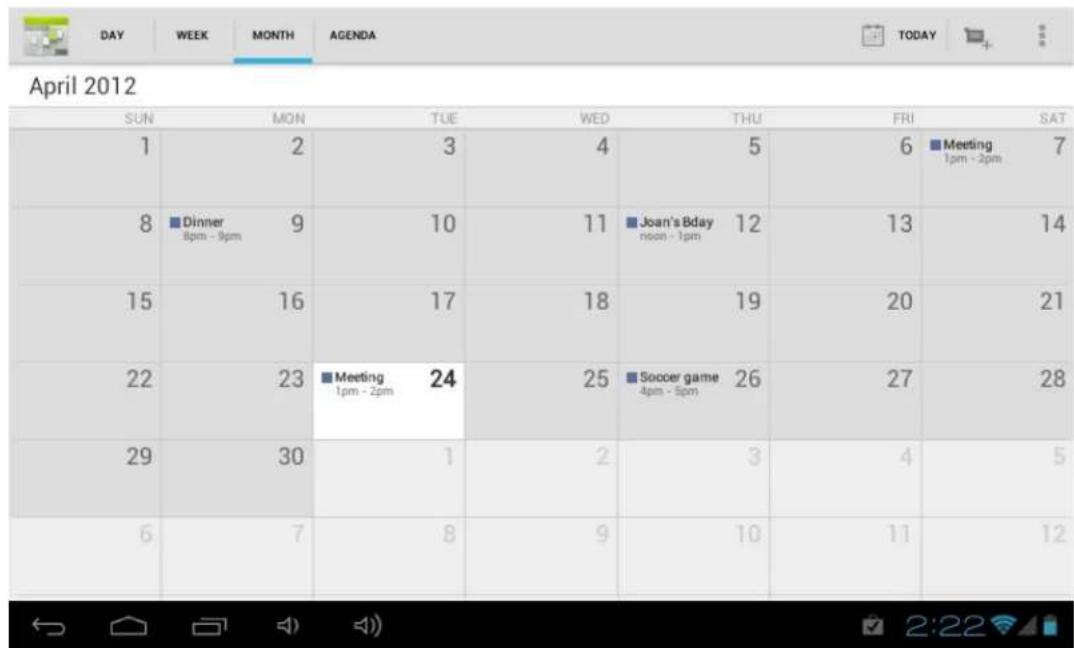 Hipstreet HS8DTB Flsah - 3-5 Calendrier - 2
