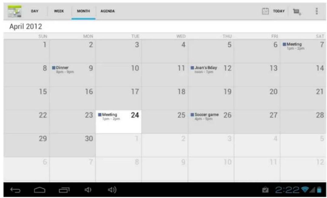 Hipstreet HS8DTB Flsah - 3-5 Calendario - 3