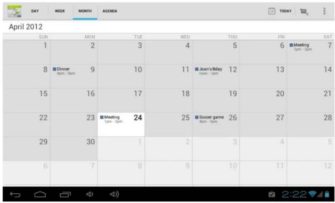 Hipstreet HS7DTB12 Meridian - 3-5 Calendar - 1