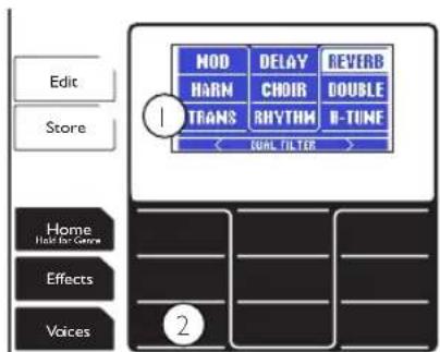 TC HELICON Voicelive Touch 2 - Selection de paramètres d'édition avec la Matrix - 1