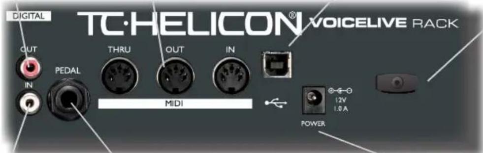 TC HELICON VoiceLive Rack - Panneau arrête - 1
