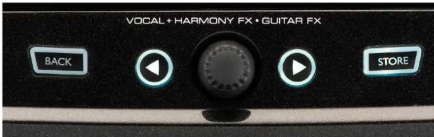 TC HELICON Play Acoustic - Bouton de commande et touches flèches - 1