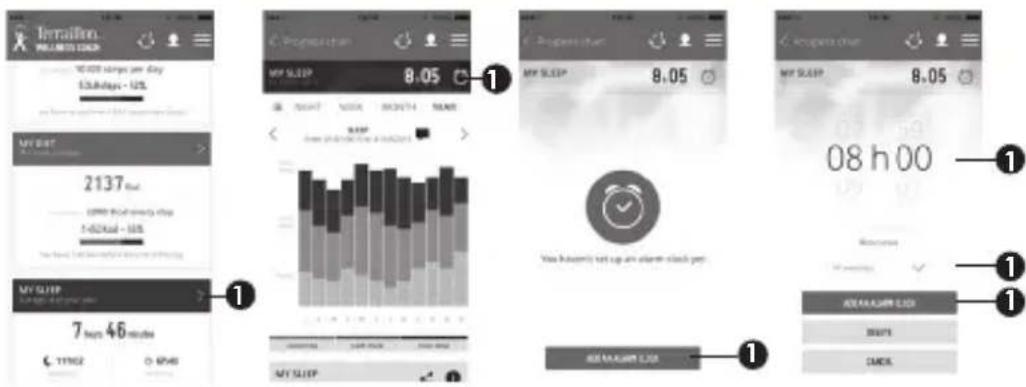 TERRAILLON ActiviT Band - COMMENT PARAMÉTRER UN RÉVEIL PAR VIBRATION - 1