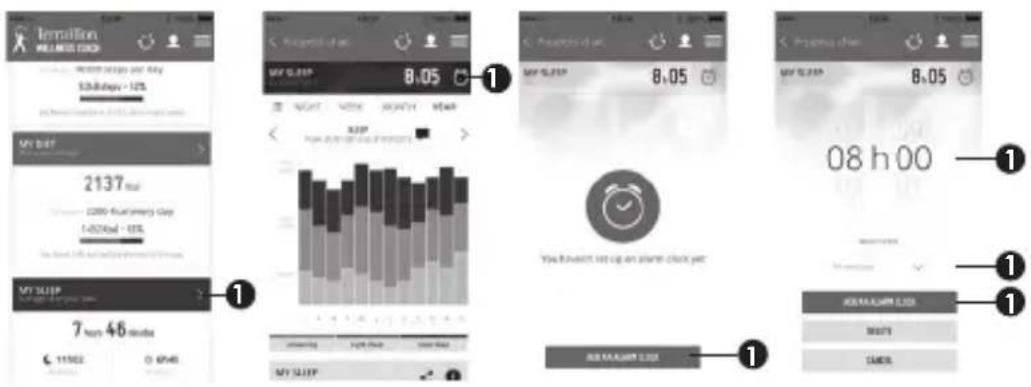 TERRAILLON ActiviT Band - COMO DEFINIR UM DESPERTADOR - 1