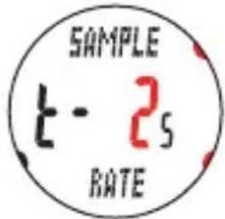 CAT EYE Q3 - Réglage de l'intervalle d'enregistrement SAMPLE RATE - 6