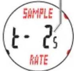 CAT EYE Q3 - Réglage de l'intervalle d'enregistrement SAMPLE RATE - 5