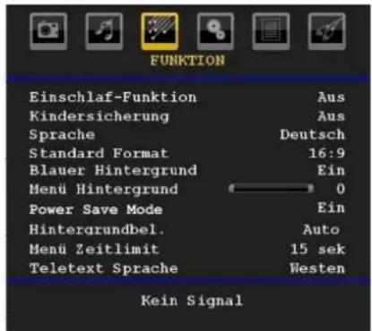 TechLine TL32LC740 - Menu Funktion - 1