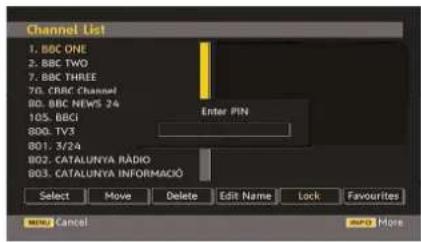TechLine TL32LC740 - Adding Locks to Channels - 1