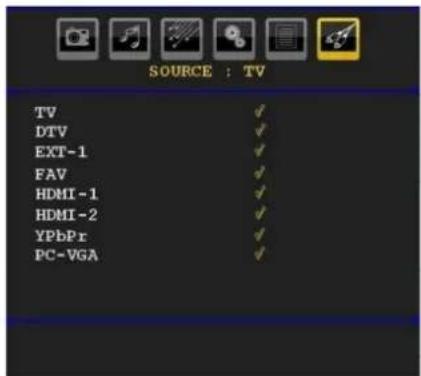 TechLine TL32LC740 - Source Menu - 1