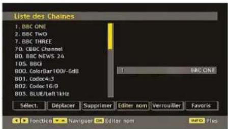 TechLine TL32LC740 - Renommer des chaines - 1