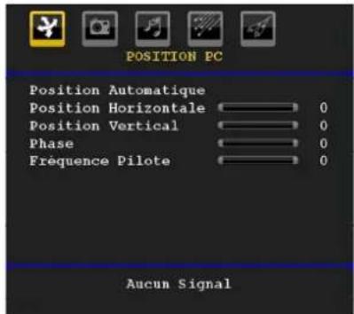 TechLine TL32LC740 - Menu de position PC - 1