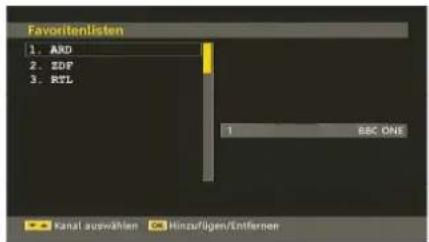 TechLine TL32LC740 - Favorite einrichten - 1