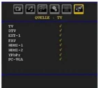 TechLine TL32LC740 - Menu Quelle - 1