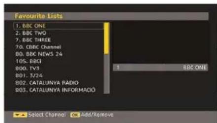 TechLine TL32LC740 - Setting Favourites - 1