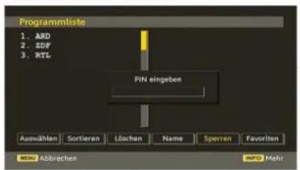 TechLine TL32LC740 - Kanäle sperren - 1