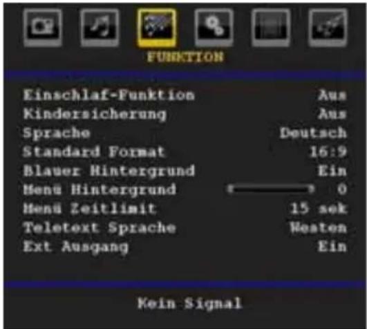 TechLine TL22LC740 - Menu Funktion - 1