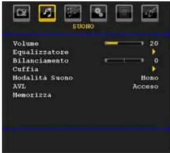 TechLine TL22LC740 - Menu Suono - 1