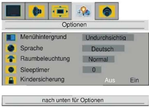 TechLine TL20LC17 - Das Menu „Optionen“ - 1