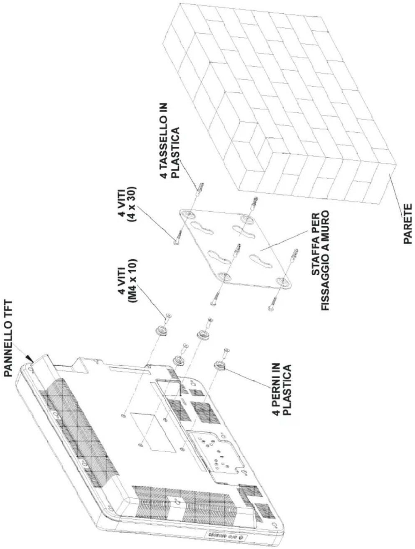 TechLine TL20LC17 - Installazione del teilevisore TFT a muro - 2