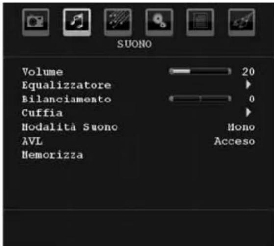 TechLine TL19LC740 - Menu Suono - 1