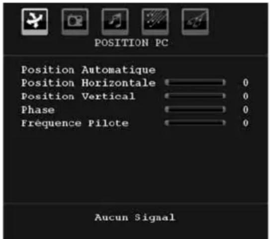 TechLine TL19LC740 - Menu de position PC - 1