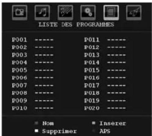 TechLine TL19LC740 - Tableau des programmes - 1